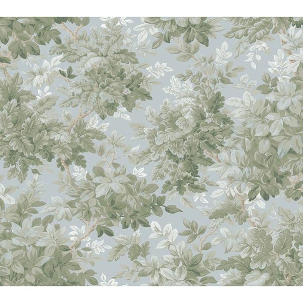 a street prints Greenwood Light Blue Deciduous Wallpaper