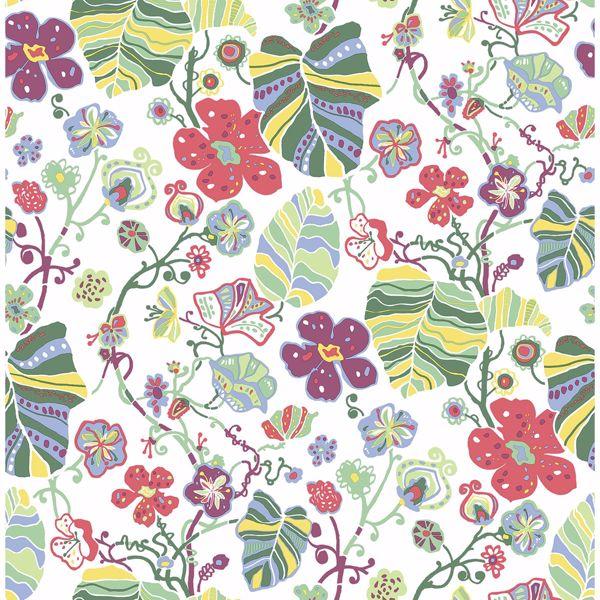 a street prints Gwyneth Multicolor Floral Wallpaper
