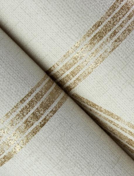 A Street Prints Harlow Gold Curved Contours Wallpaper