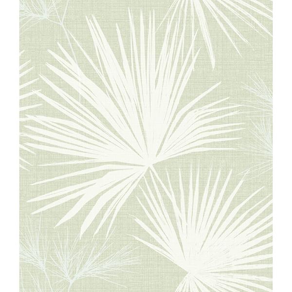 a street prints Hatteras Light Green Palms Wallpaper