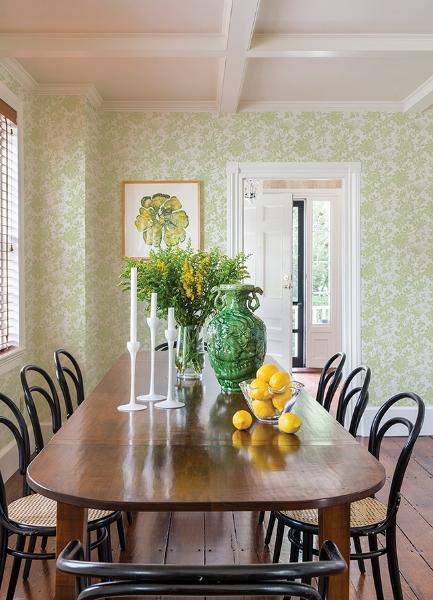 A Street Prints Helen Light Green Floral Trail Wallpaper