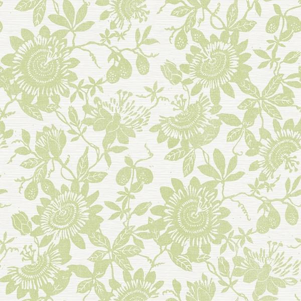 a street prints Helen Light Green Floral Trail Wallpaper