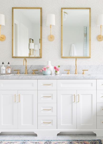 A Street Prints Helene Pink Geometric Lines Wallpaper