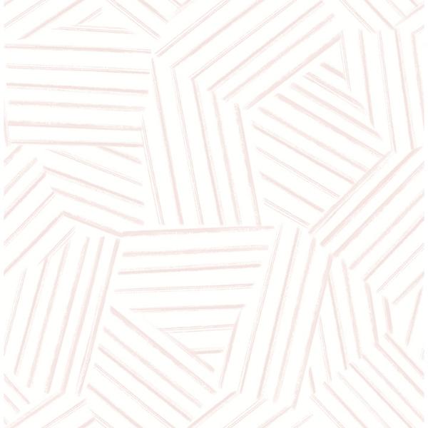 a street prints Helene Pink Geometric Lines Wallpaper