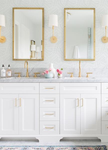 A Street Prints Helene Sky Blue Geometric Lines Wallpaper