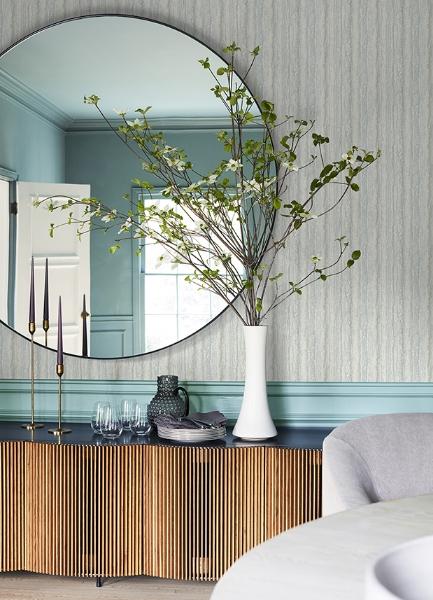 A Street Prints Hilton Aqua Marbled Paper Wallpaper