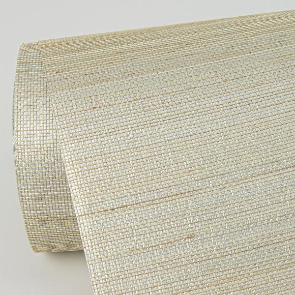 A Street Prints Hiromi Champagne Abaca Grasscloth Wallpaper