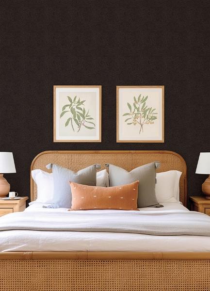 A Street Prints Hollenback Black Dotted Abstract Wallpaper