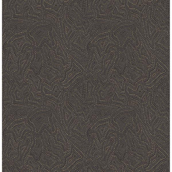 a street prints Hollenback Black Dotted Abstract Wallpaper