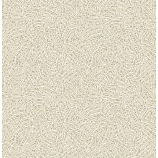 a street prints Hollenback Gold Dotted Abstract Wallpaper
