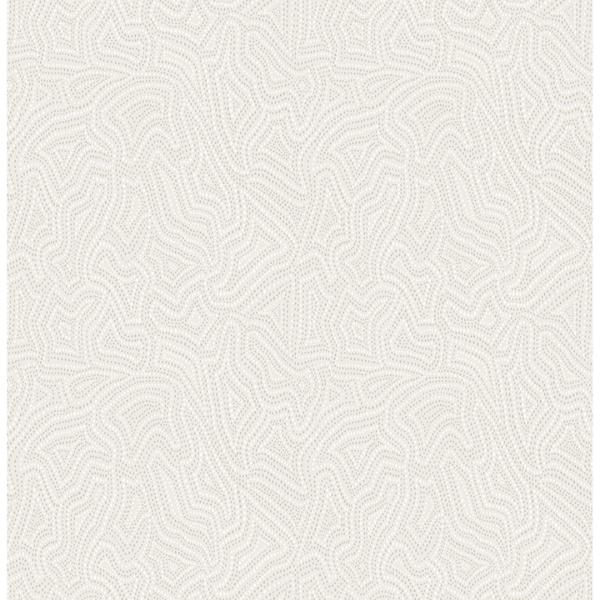 a street prints Hollenback Ivory Dotted Abstract Wallpaper
