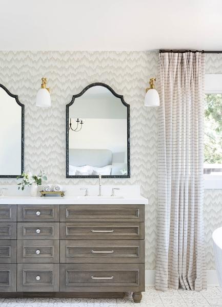 A Street Prints Holmby Bone Brushstroke Zigzag Wallpaper By Scott Living