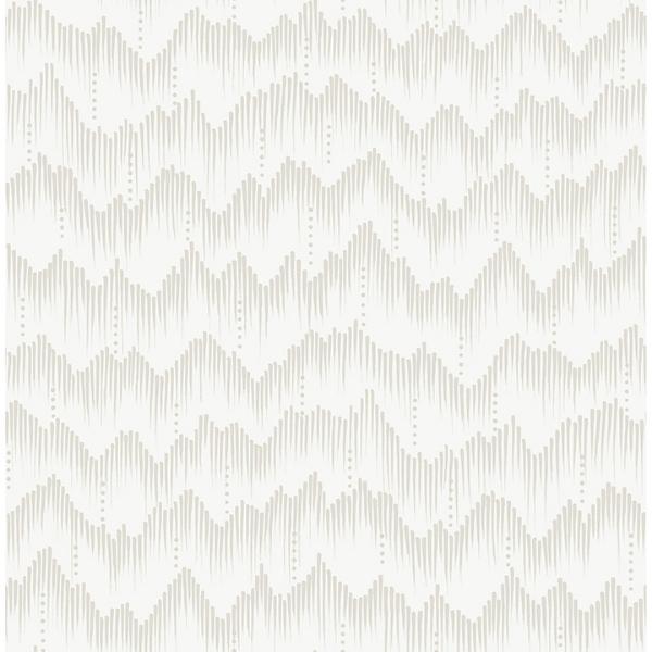 a street prints Holmby Bone Brushstroke Zigzag Wallpaper by Scott Living