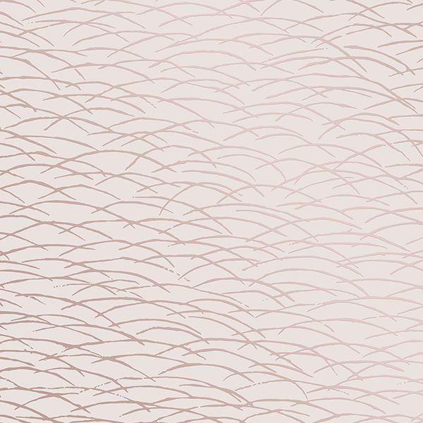 a street prints Hono Rose Gold Abstract Wave Wallpaper