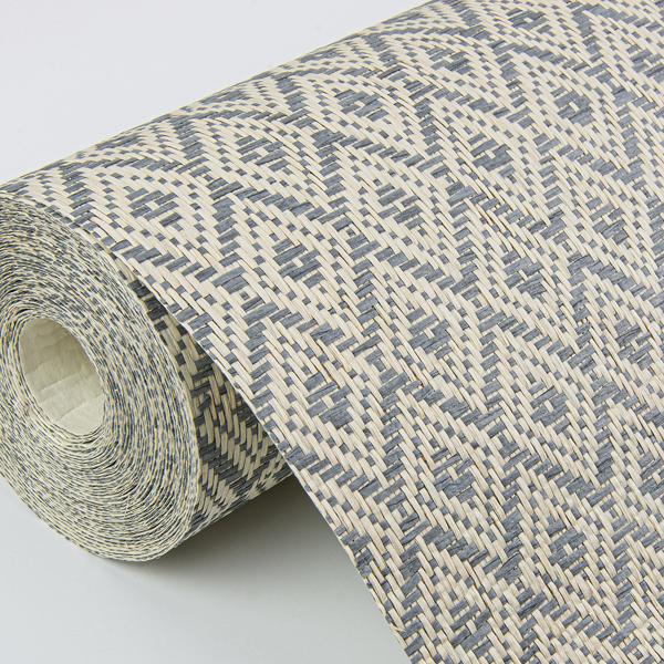 A Street Prints Hui Denim Paper Weave Grasscloth Wallpaper