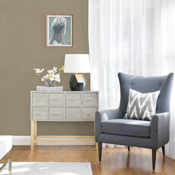 A Street Prints Hui Light Brown Paper Weave Grasscloth Wallpaper