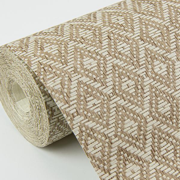 A Street Prints Hui Light Brown Paper Weave Grasscloth Wallpaper
