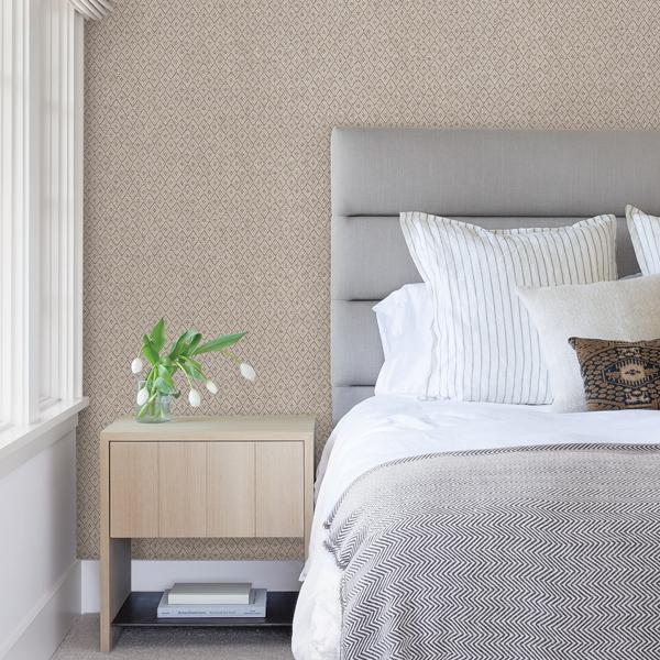 A Street Prints Hui Mauve Paper Weave Grasscloth Wallpaper