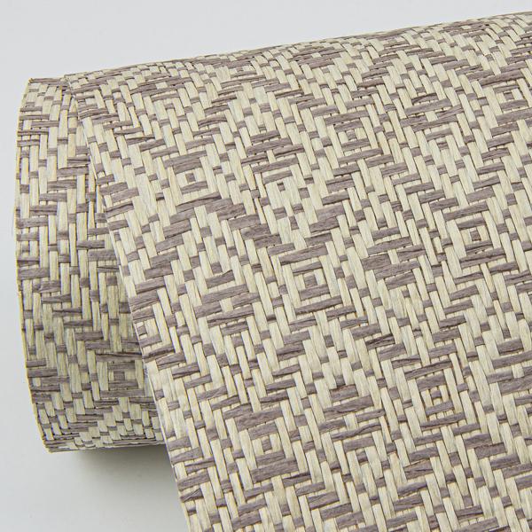 A Street Prints Hui Mauve Paper Weave Grasscloth Wallpaper