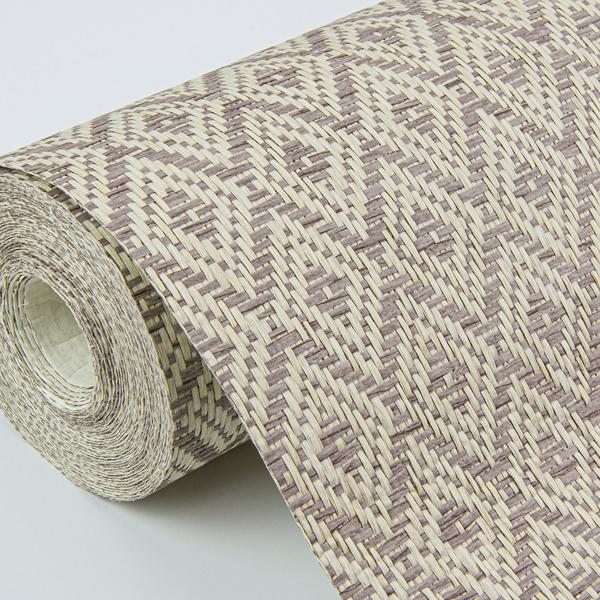 A Street Prints Hui Mauve Paper Weave Grasscloth Wallpaper