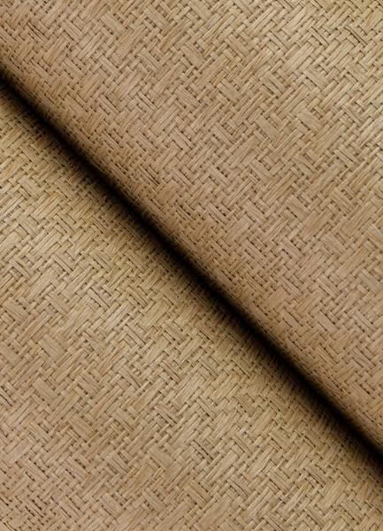 A Street Prints Huiqing Brown Geometric Weave Wallpaper