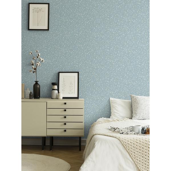 A Street Prints Hummelvik Blue Daisy Trail Wallpaper