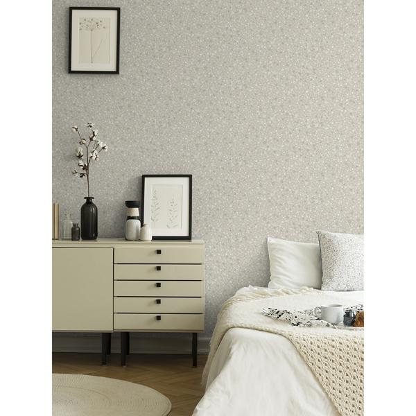 A Street Prints Hummelvik Light Grey Daisy Trail Wallpaper