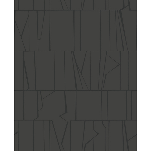 a street prints Huntington Charcoal Geometric Stripe Wallpaper