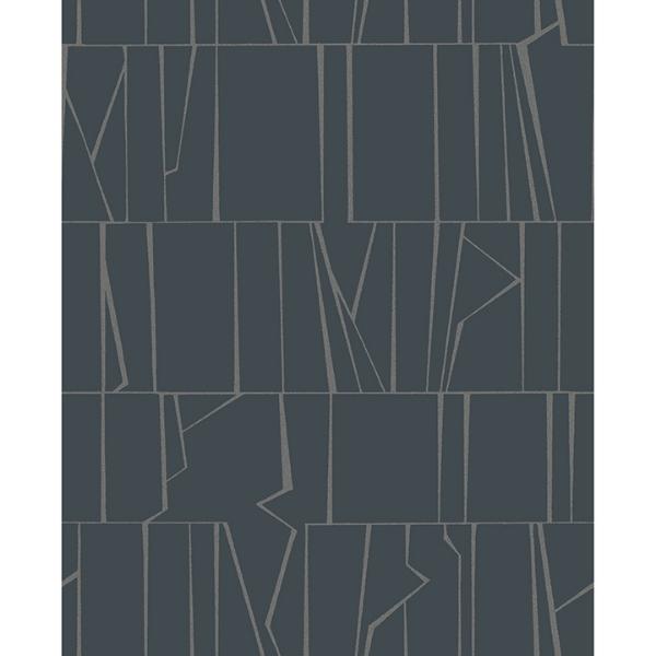 a street prints Huntington Indigo Geometric Stripe Wallpaper