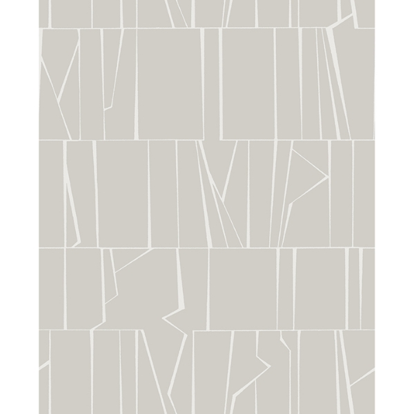 a street prints Huntington Silver Geometric Stripe Wallpaper