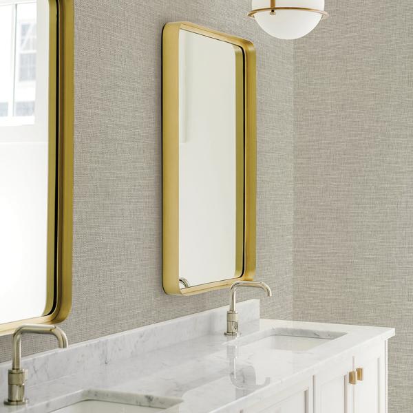 A Street Prints In The Loop Neutral Faux Grasscloth Wallpaper