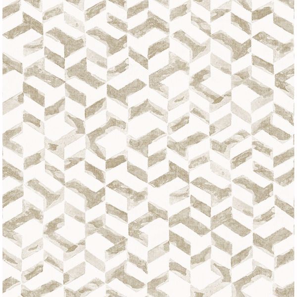 a street prints Instep Champagne Abstract Geometric Wallpaper