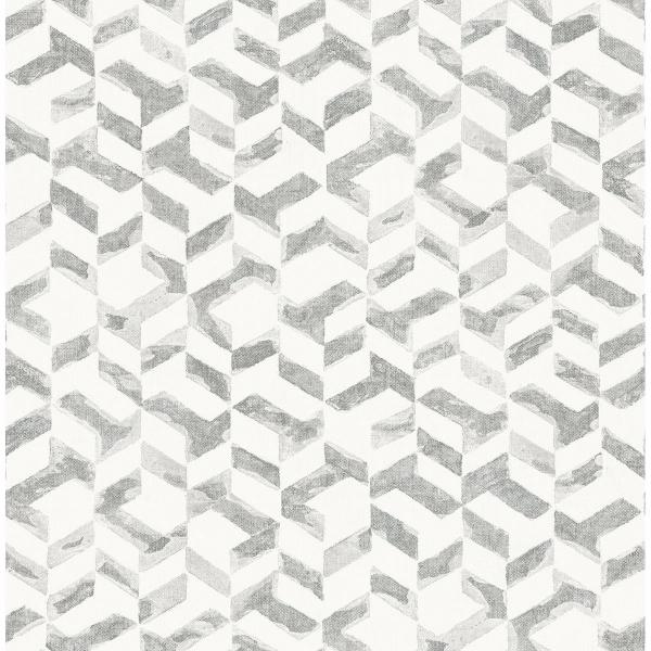 a street prints Instep Platinum Abstract Geometric Wallpaper