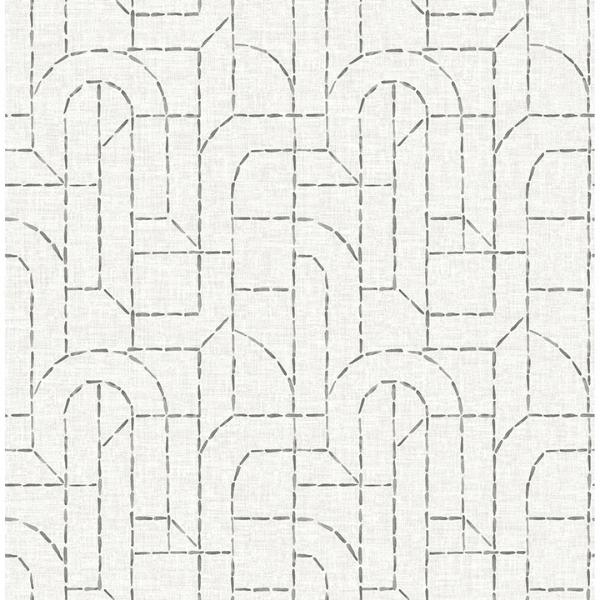 a street prints Integrity Grey Arched Outlines Wallpaper