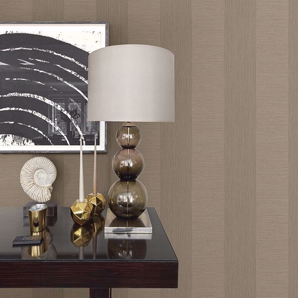 A Street Prints Intrepid Beige Faux Grasscloth Stripe Wallpaper