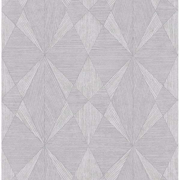 a street prints Intrinsic Silver Geometric Wood Wallpaper