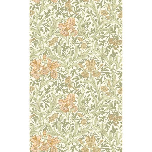 a street prints Iris Light Green Wild Gardens Wallpaper