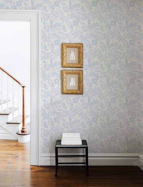 A Street Prints Jacaranda Light Blue Tropical Trail Wallpaper