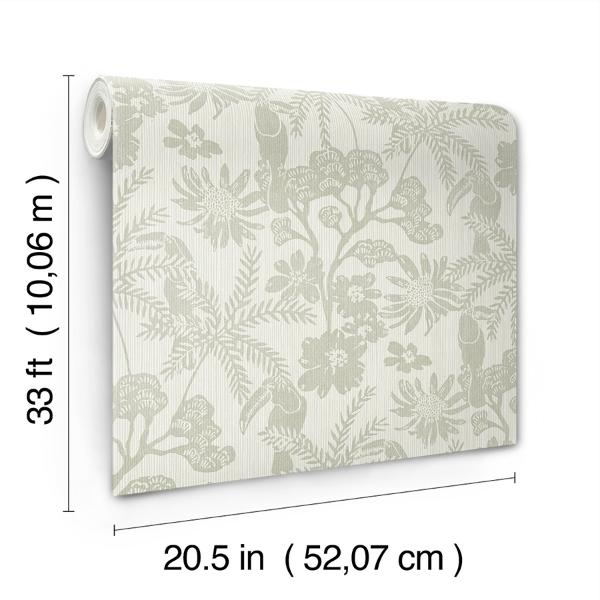 A Street Prints Jacaranda Sage Tropical Trail Wallpaper