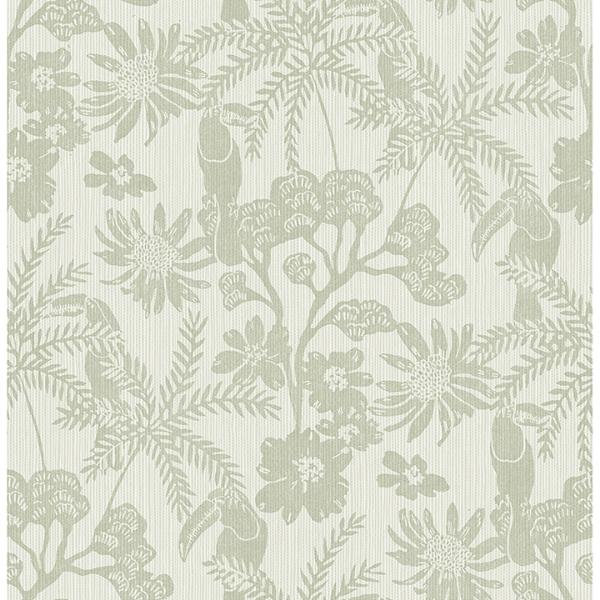 a street prints Jacaranda Sage Tropical Trail Wallpaper