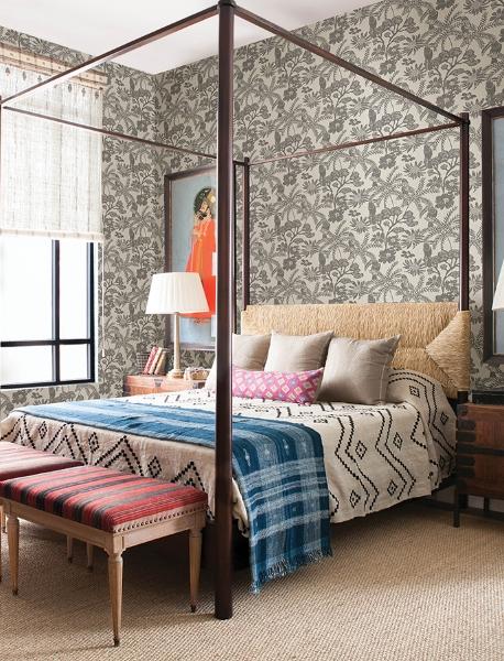 A Street Prints Jacaranda Stone Tropical Trail Wallpaper