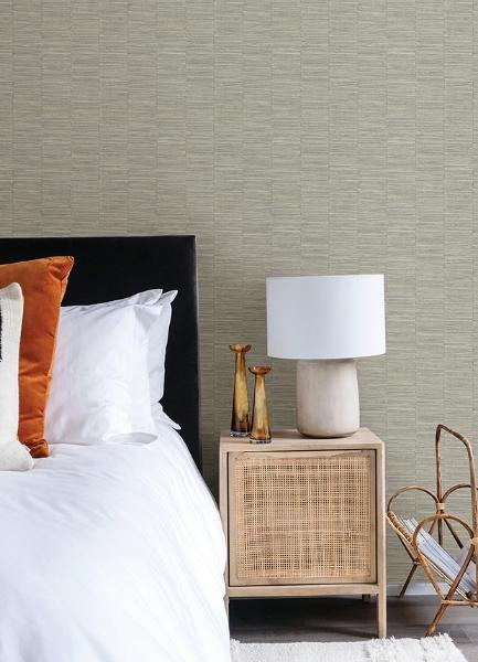 A Street Prints Jenga Grey Striped Column Wallpaper