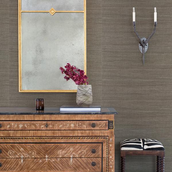 A Street Prints Jiao Metallic Sisal Grasscloth Wallpaper