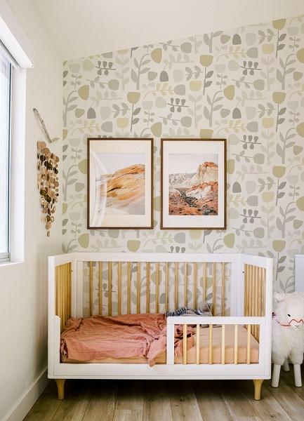 A Street Prints Juni Neutral Abstract Tulips Wallpaper