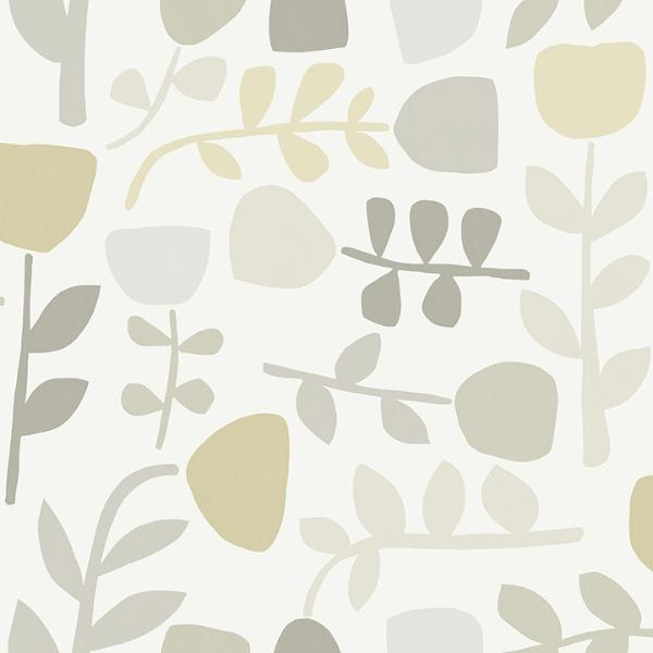a street prints Juni Neutral Abstract Tulips Wallpaper