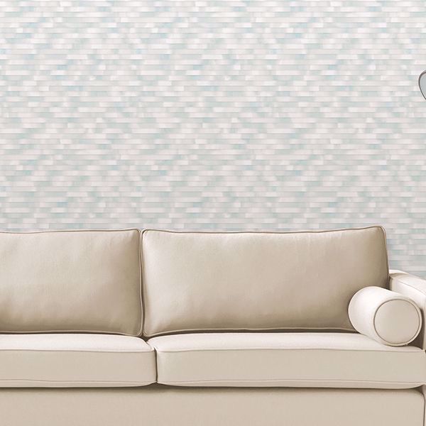 A Street Prints Kalmar Light Blue Hazy Stripe Wallpaper