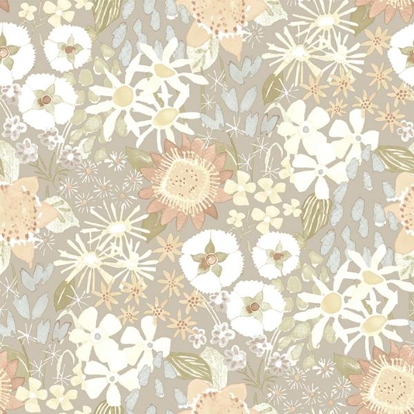 a street prints Karina Pastel Wildflower Garden Wallpaper