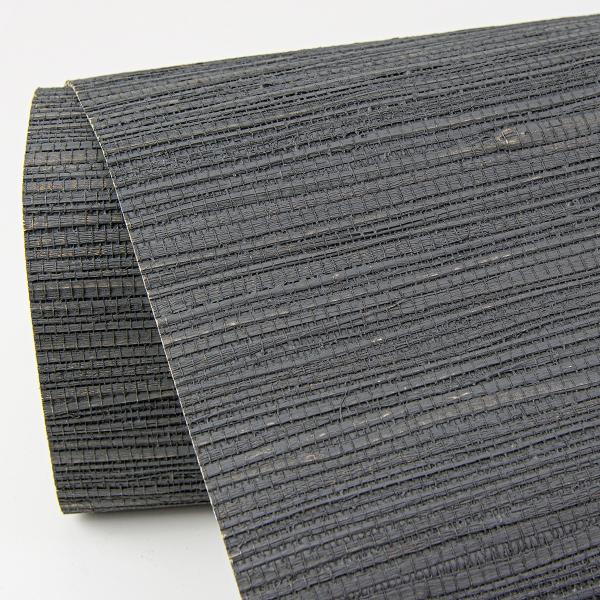 A Street Prints Kira Charcoal Hemp Grasscloth Wallpaper