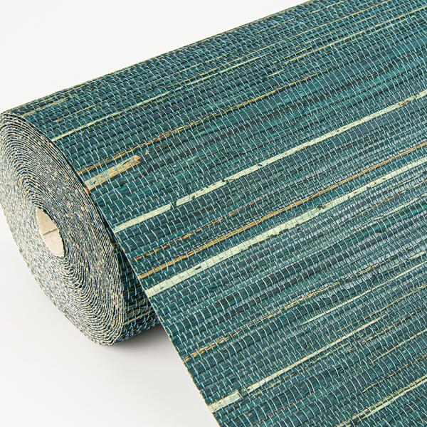 A Street Prints Kira Teal Hemp Grasscloth Wallpaper
