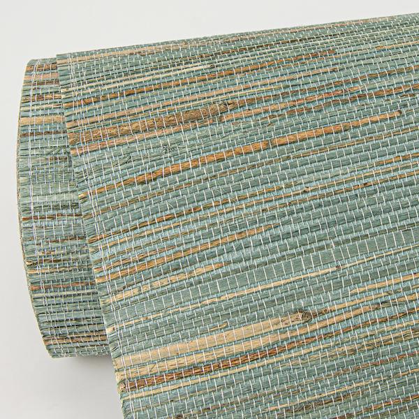 A Street Prints Kira Turquoise Hemp Grasscloth Wallpaper